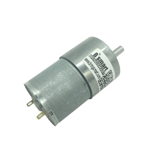 JGB37-3530 Motor de engranaje de 12V CC, caja de cambios invertida de 24 voltios de alta torsión for engranajes, Motor eléctrico de Metal, piezas inteligentes de bricolaje(12v 76rpm,Package A)