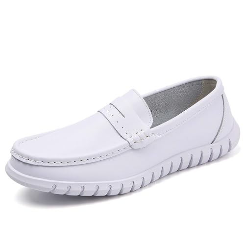 Men's Nurse Shoes Soft Sole Breathable, Non Slip, Comfortable Care Shoes Thick Sole Leisure Hospital Medical Work Shoes Restaurant White Service Shoes