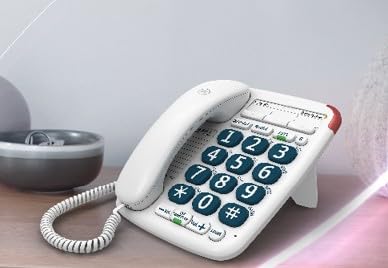 BT Big Button 200 Corded Landline House Phone, Home Phone, Elderley Friendly Big Buttons, Hearing Aid Compatible, Amplified Speech, Handsfree - Image 3