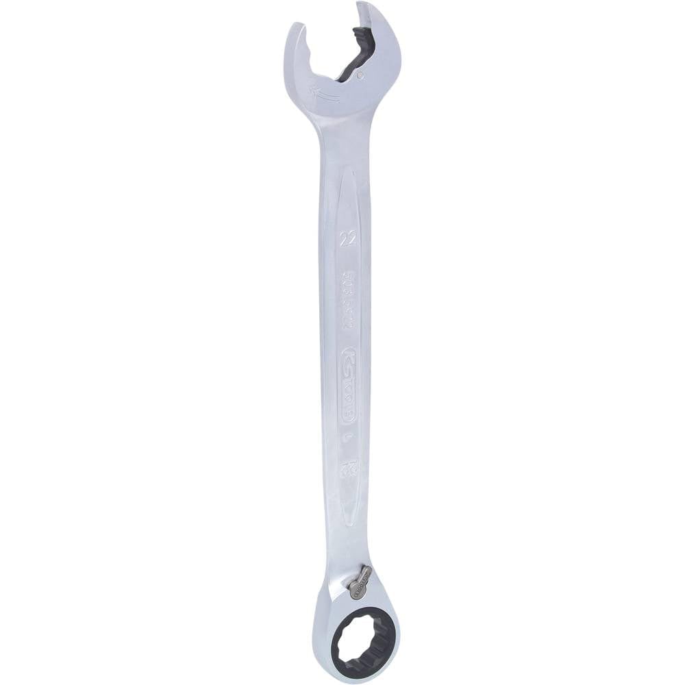 KS Tools 503.5922 Serie di chiavi a cricco combinate DUO GEAR con bocca aperta a cricco, reversibili