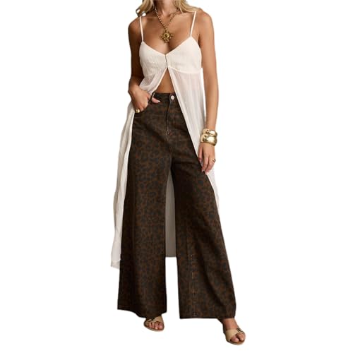 Women's Front Split Long Dresses Sleeveless V Neck Spaghetti Strap Solid Color Dress Longline Cami Tops Streetwear