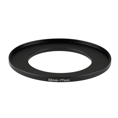 Image of 52-77mm Step-Up Ring Adapter, 52mm to 77mm Step Up Filter Ring for 52mm Lens Install 77mm ND CPL UV Camera Lens Filter(52mm-77mm)