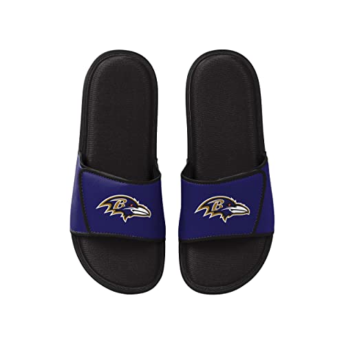 Image of FOCO mens NFL Team Logo Sport Shower Foam Slide Flip Flop Sandals