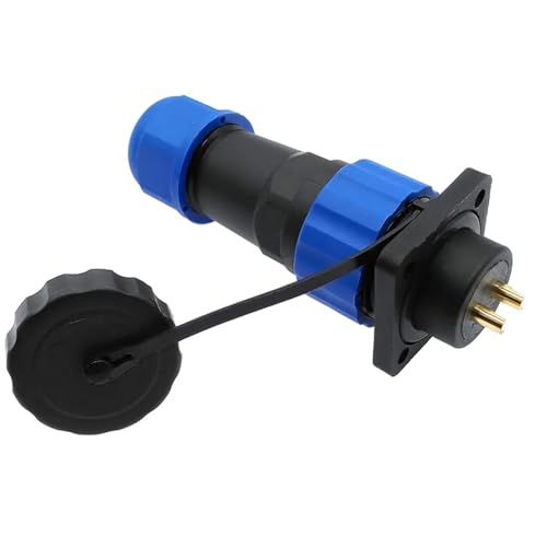 Conector de brida SP20 recto de 7 pines impermeable IP68 para cables