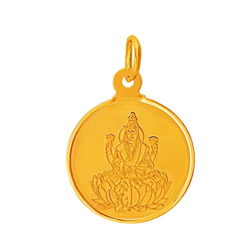 Image of Muthoot PAPPACHAN Swarnavarsham BIS Hallmarked 22KT Gold - 6 gm Pendant Set (Lakshmi, Ganesh & Cross - 2 gm Each)