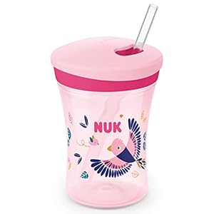 NUK Action Cup Chamäleon Effekt Rosa Vogel