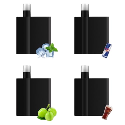 ECOCCO 電子タバコ用 互換カートリッジ4個セット ネクストモデル対応 ??タールフリー互換用 ターレス互換リキッドポッド 4種ミックスフレーバー 無焦油?? 0尼古丁 (for TL Next compatible pods)? (ミックス4個)