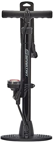 Spartan Bicycle Pump With Gauge - 120 Psi Black