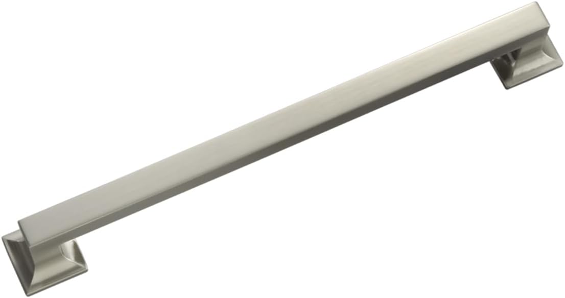 Hickory Hardware Studio Collection Appliance Pull 13 Inch Center to Center Satin Nickel Finish (5 Pack)