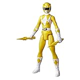 Power Rangers Mighty Morphin Yellow Ranger 12-Inch Action Figure Toy Inspired by Classic TV Show, Power Daggers Accessories