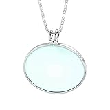 5X Silver Necklace Magnifier - 1.5