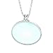 5X Silver Necklace Magnifier - 1.5" Glass Lens - Silver Metal Frame 18" Neck Chain