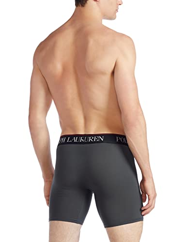 Image of POLO RALPH LAUREN Men's Underwear Boxer Briefs Pack, 3-Pack, 4D Flex Cooling Microfiber Underwear, Wicking Boxer Briefs