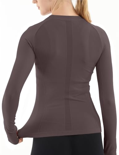 Image of MathCat Seamless Long Sleeve Workout Tops for Women