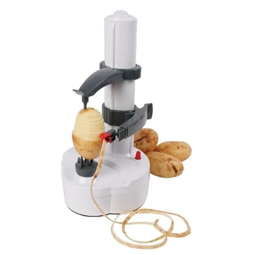 Pelador De Patatas Eléctrico, Máquina Peladora De Patatas Comercial Con Base Antideslizante, Pelado De Alta Eficacia Cuchilla Giratoria Automática, Pelado Preciso Fácil De Usar, Para Frutas Y Verduras