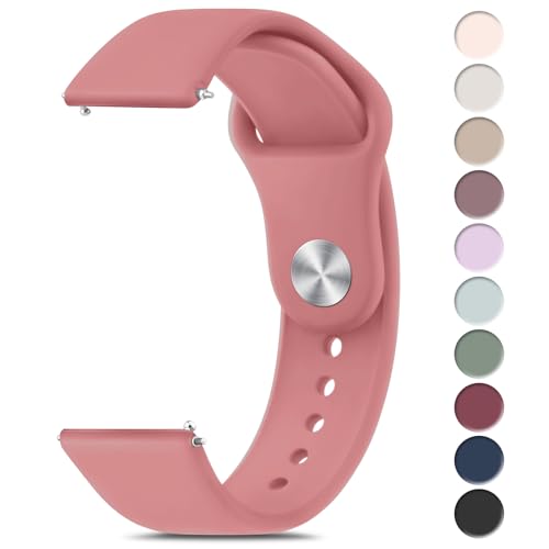 Image of Tobfit Straps for Amazfit Bip /Bip 3 /Bip 3 Pro /Bip /Bip U /Bip U Pro Watch Strap, 20mm Silicone Breathable Replacement Strap for Amazfit GTR 42mm / GTS 2 Mini /2 /2e /3 /4 /4 Mini