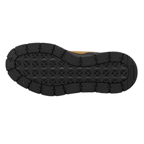 PUMA Womens Mayze Stack Chelsea Pull On Casual Boots Mid Calf Low Heel 1-2" - Brown - Size 6 M