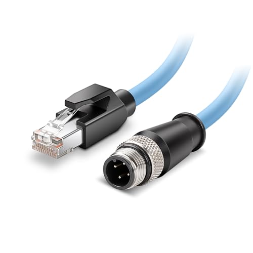 Cable Industrial M12 4 Pin a RJ45 Cat6 50 cm miniatura 1