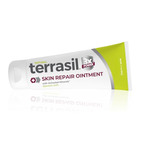 terrasil Skin Repair for Angular Cheilitis, Folliculitis, Impetigo, Lichen Sclerosus, Boils, Pitted Keratolysis, Fast Relief & Supports Healing. Dermatologist Tested & Hypoallergenic Approved (1.7 oz)