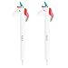 Yoobi White Unicorn Ballpoint 2-Pack Pens | Set of 2 | Fun, Trendy Writing for School, Desk, Work | Black Ink | 0.8mm Medium Tip