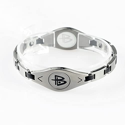 Power Balance The Original Performance Titanium Bracelet,Lightweight Fashion (Matte Silver) ,Size of L (Length 205mm/Width 8mm