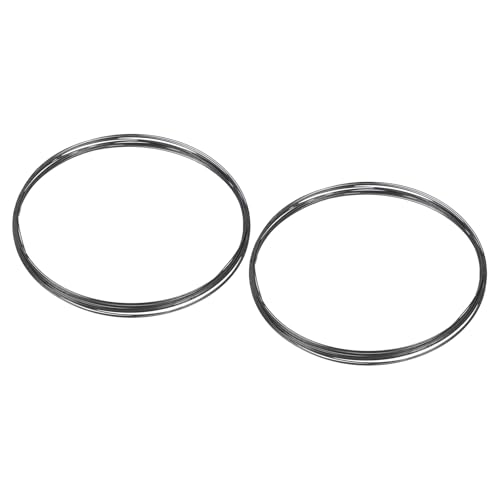 QUARKZMAN 2 Stück Wolframdraht 99.99% Hochreiner Wolframdraht 0.08mm Durchmesser x 5 Meter Länge Wolframfaden Metallspule Für Glühbirnenherstellung Elektronikindustrie