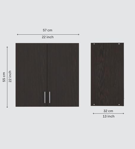 Image of SPECIALITY PANELS 2 Door Modular Wall Mounted Kitchen Cabinet with Adjustable Shelf in Space Saving Storage Unit Durable Engineered Wood Cupboard for Kitchen Living Room Organizer | DIY Assembly