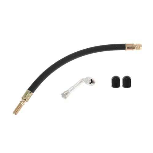 Image of Motoforti 1set 90 Degree Copper Tire Valve Extension with Durable Plastic 250mm Tyre Valve Inflation Adapter for Car Motorcycle RV Truck Bike