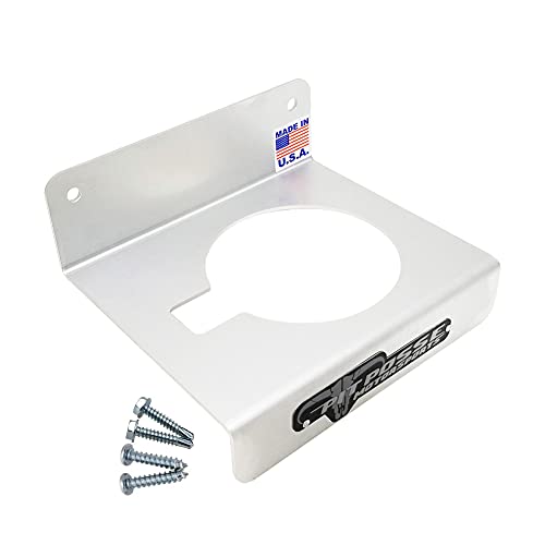 Image of Pit Posse PP3346 Ratio Measuring Cup w /Lid And Aluminum Caddie Combo- For Oil Mixture 2 Stroke Engine Fluid Utility Can 16:1 to 70:1 Premixed Ratio- Storage Holder Caddie w /Cup Included (Silver)