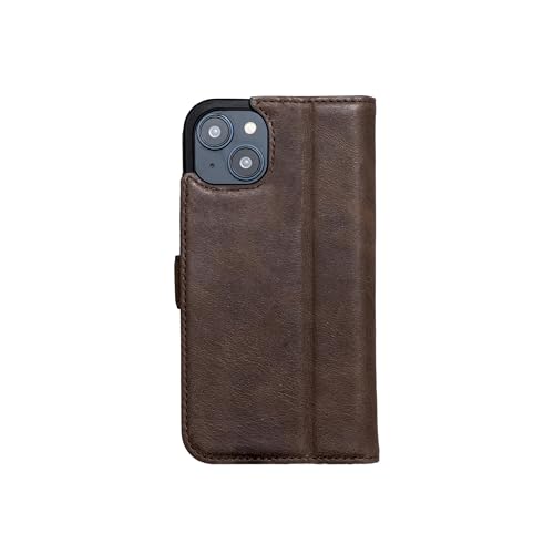 Coque iPhone 13 Pro cuir marron avec support horizontal idéal pour vos vidéos - 6