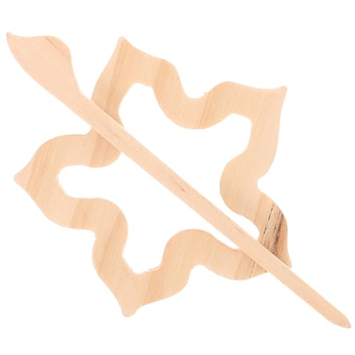 Holibanna Broche Bois Décorative Pour Vêtements Épingle Chic Pour Noël Accessoire Bois Décoration De Châle Et Pull Couleur Aléatoire Original