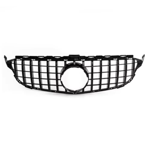Grille avant double barre noir brillant style GT pour pare-chocs Mercedes C205 W205 S205
