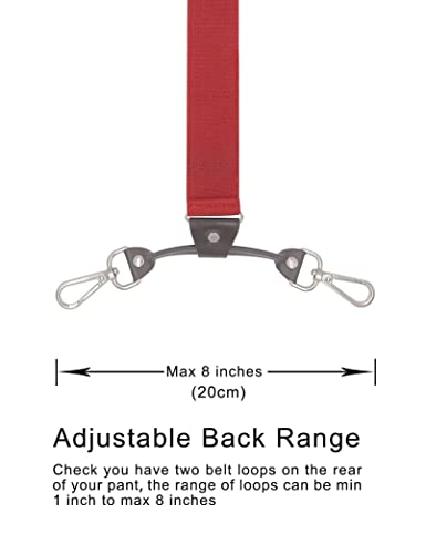 Image of Men's Suspenders with Swivel Hooks and Adjustable Braces, Suitable for Heavy Duty, Big and Tall