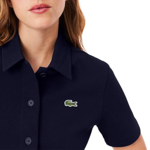 Image of Lacoste Women's Organic Cotton Buttoned Polo Dress
