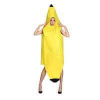Ferizzia Costume de Banane pour Adulte, Costume Amusant, Costumes de Fruit, Costumes de Banane Amusant, Déguisement Adulte Pour Carnaval, Halloween, Fêtes et Evénements Costumés