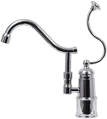 Dyconn Faucet CA2H04-CHR Cardiff Single Handle Kitchen/Vessel/Bar Faucet, Unique Modern Polished Chrome