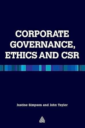 Corporate Governance Ethics and CSR book cover