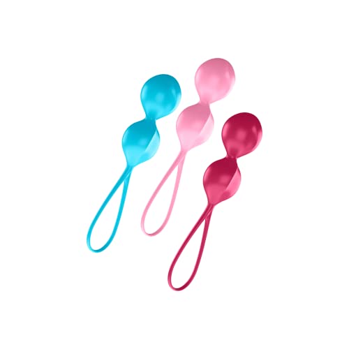 Satisfyer Balls Love Balls | Palline di Kegel e allenatore del Pavimento Pelvico per le Donne | Set di giocattoli da 3 Pezzi | Palline Vaginali | Migliorano il Sesso | Palle d'Amore per le Donne