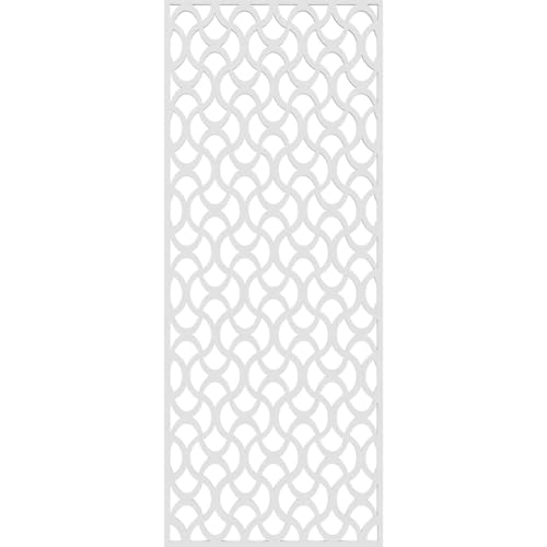 Image of 15 3 /8 inchW x 39 3 /8 inchH x 3 /8 inchT Resort Decorative Fretwork Wall Panels in Architectural Grade PVC