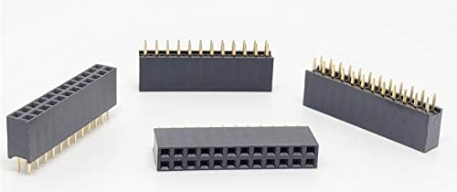 Arduino Headers Glarks 80-Piece 2.54mm Double Row Female Pin Header ...