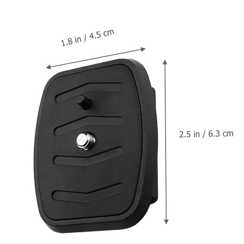 Placa adaptadora de cámara negra para montajes estables en fotografía al aire libre 2