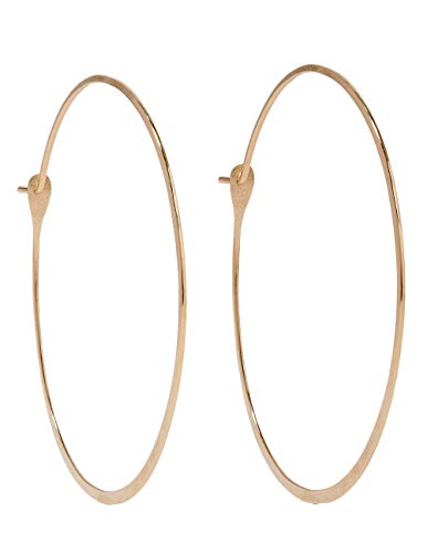 Melissa Joy Manning 14-Karat Gold 1.75 Inch Round Hoops
