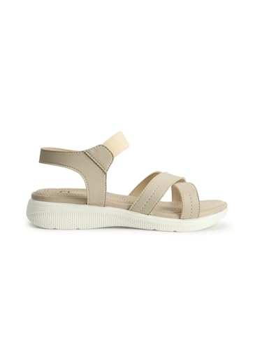 Image of Carlton London women's Cross Strap Adjustable Comfort Sandals