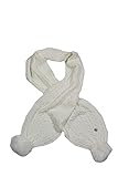 2/21 otoño invierno 2021/22 Guess Bufanda para mujer con pompón, AW8726WOL03, color marfil, marfil, Talla única