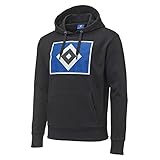 schwarz Hamburger SV HSV Hoody Kapuzenpullover Raute schwarz Gr. 2XL
