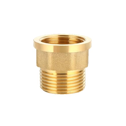XSDSM Tap Reducer Connector G1 Internal Thread * G1 External Thread Octagonal Brass Reducer for Pipe Conversion Connection