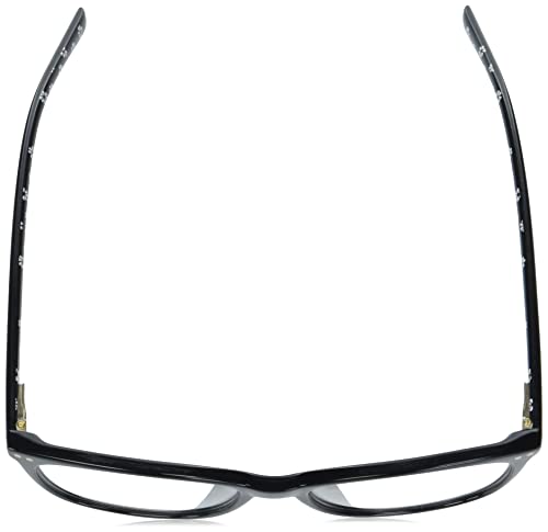 Kate Spade New York Women's Tinlee Blue Light Readers Rectangular Reading Glasses, Black/Demo Lens, 52Mm, 16Mm + 2 #TOP3