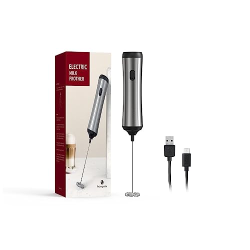 Electric Milk Frother Handheld Rechargeable Coffee Frother Handheld with USB-charging,Mini Blender and Electric Mixer Co - Detailed View