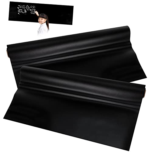 DIYEAH 2pièces Autocollants Tableau Noir Adhésifs Films Blackboard Pour École Et Bureau Pvc Pour Et Créativité