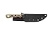 Tops Knives Muley Skinner Full Tang Fixed Blade- Tumble Finish Blade Finish- Black Kydex Sheath w/Belt Loop